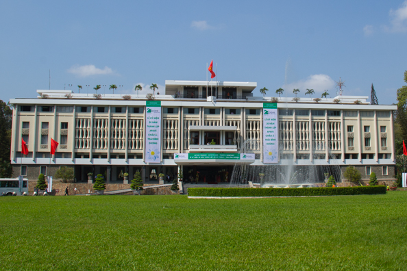 The Reunification Palace in Ho Chi Minh City in Vietnam