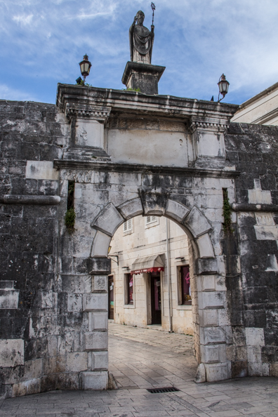 North Gate of the old town of Trogir, Dalmatia in Croatia