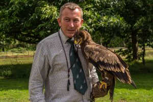 Simon with Nyima a Steppe Eagle