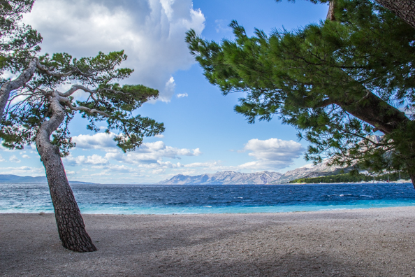 The Beach at Makarska in Croatia