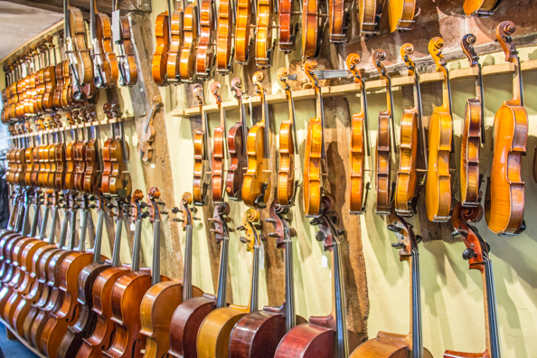 Violin shop in Woodbridge, Suffolk