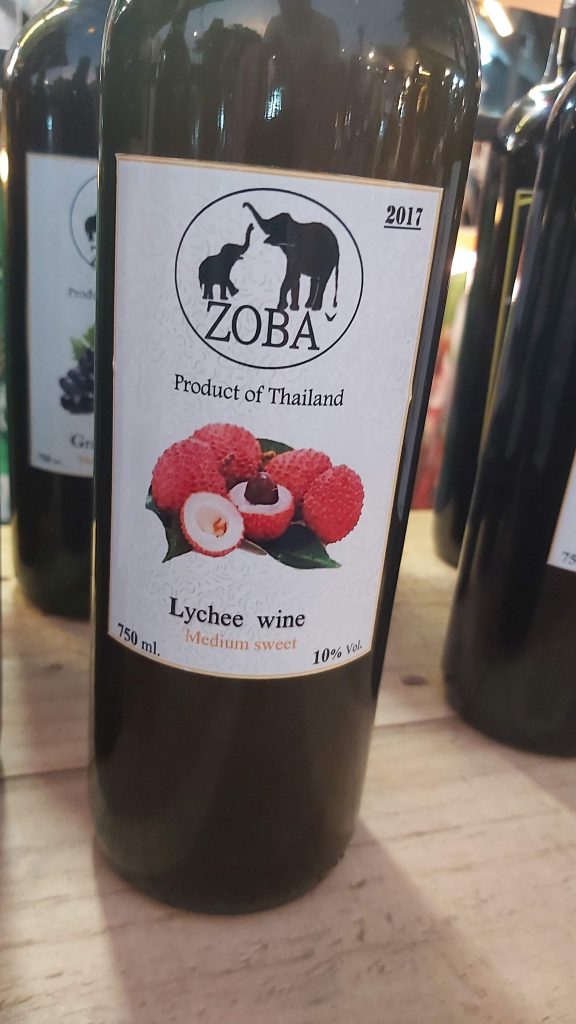 interesting wine found at pattaya park market
